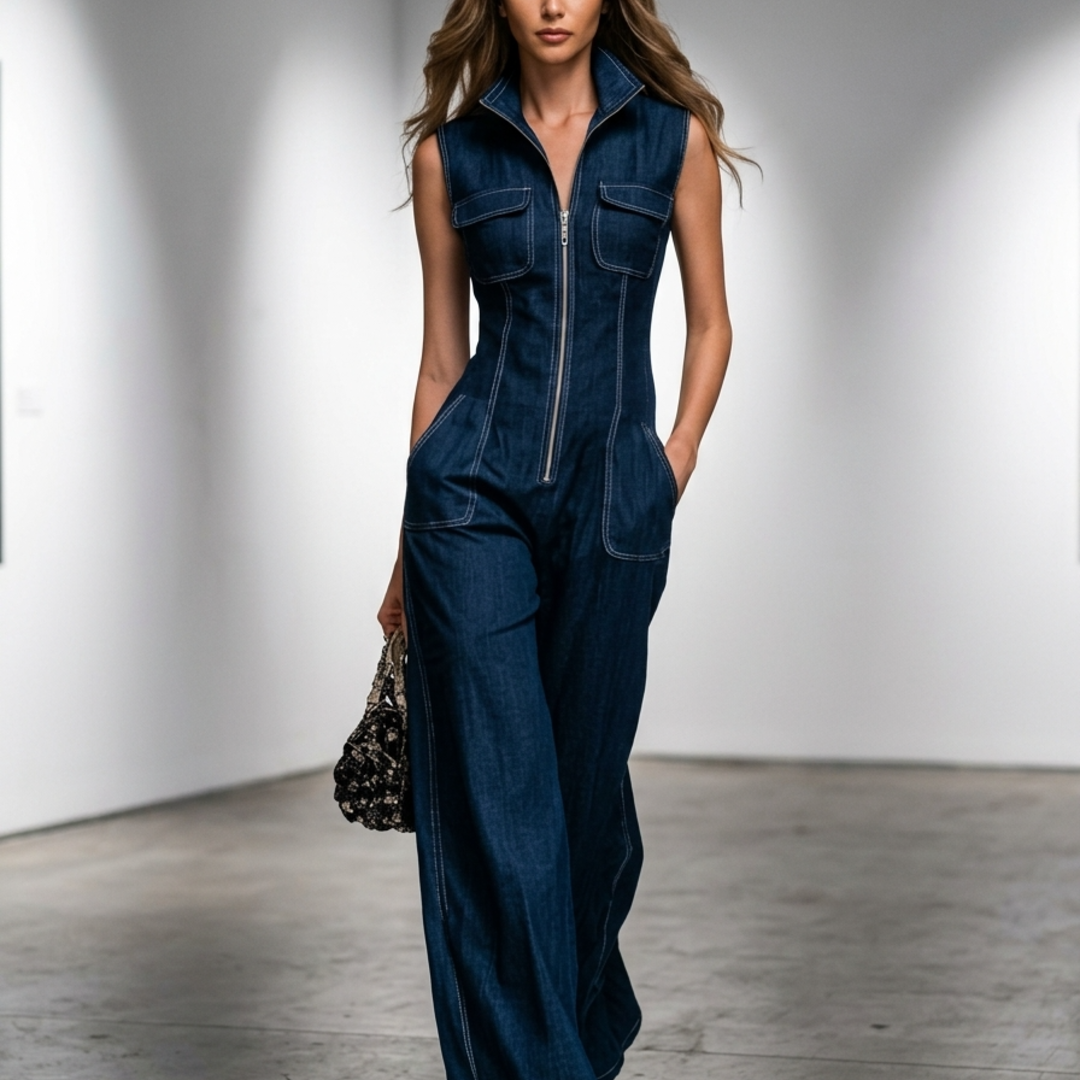 Aermelloser_Jeans_Jumpsuit_mit_weitem_Bein_Front_Zipper_fuer_Damen_5