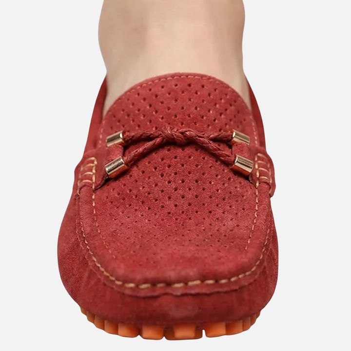 Breathable casual loafers – slip-on shoes with perforation for men