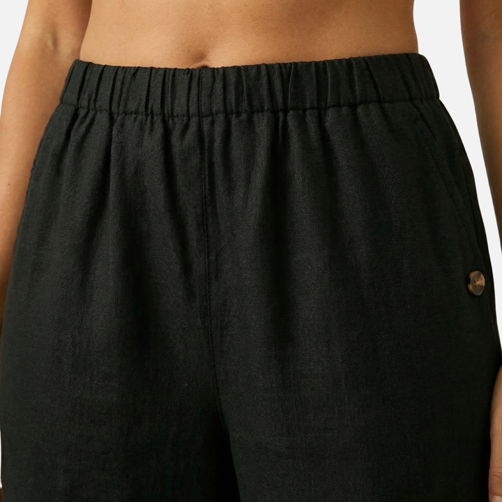 Pantaloni traspiranti in lino e cotone – Taglio ampio da uomo