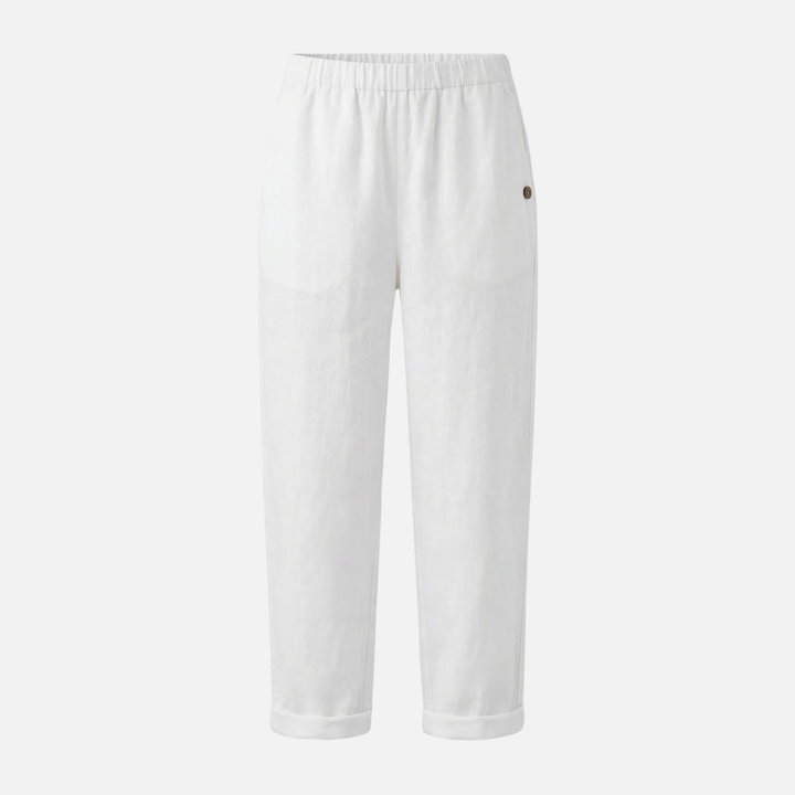 Pantaloni traspiranti in lino e cotone – Taglio ampio da uomo