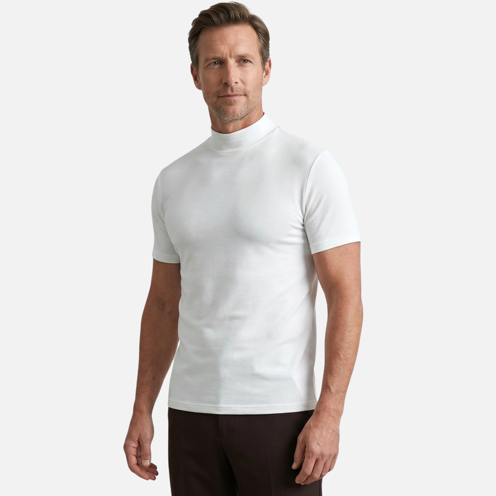 Stretch-Baumwoll T-Shirt mit flexibler Passform für Herren