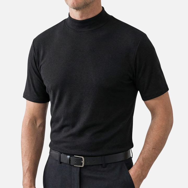 Stretch-Baumwoll T-Shirt mit flexibler Passform für Herren