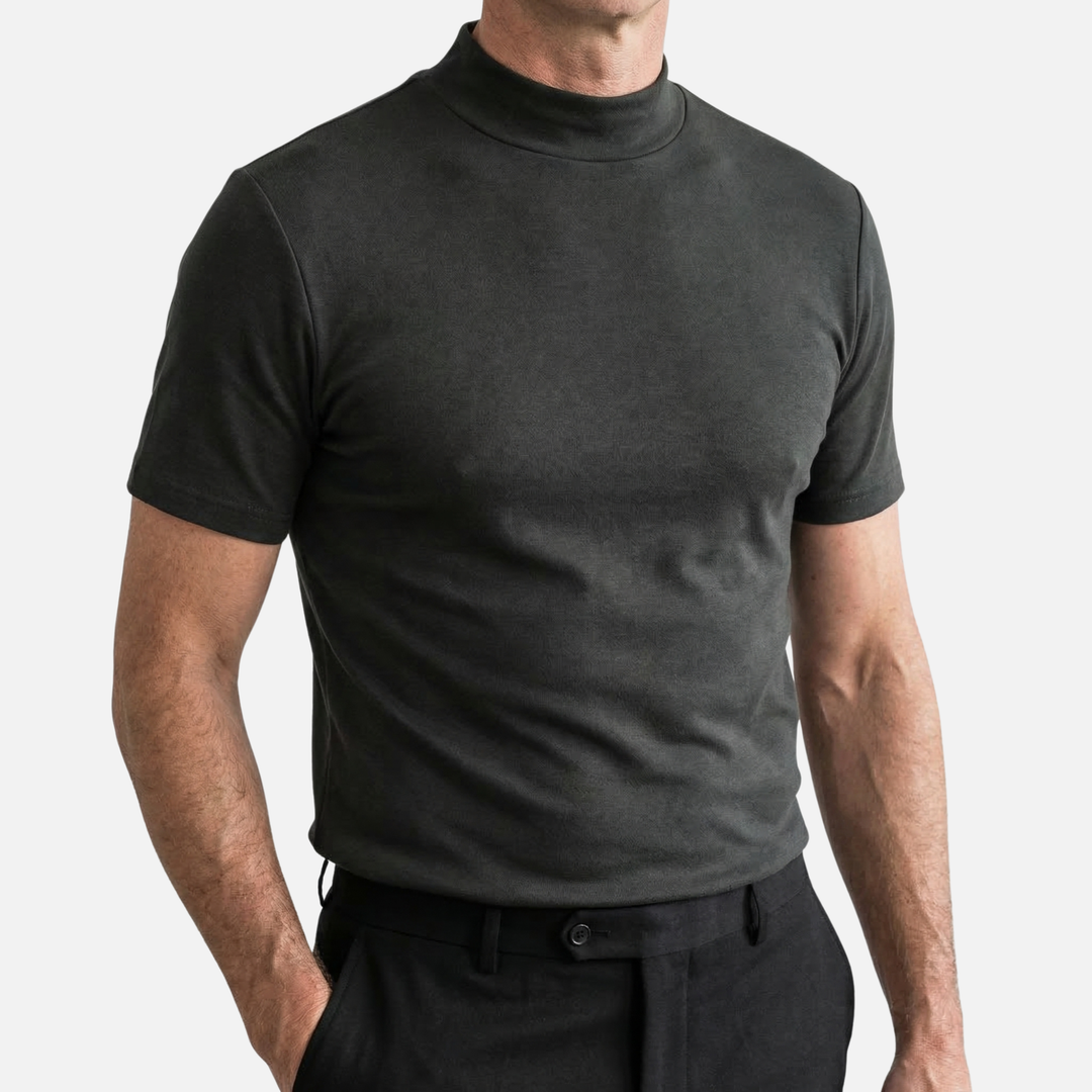 Stretch-Baumwoll T-Shirt mit flexibler Passform für Herren