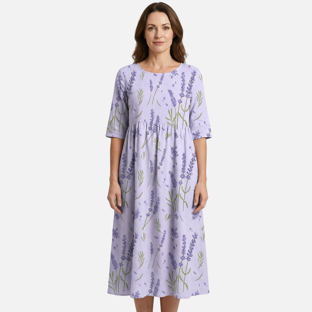 Rochie maxi din bumbac cu detaliu drapat pentru femei