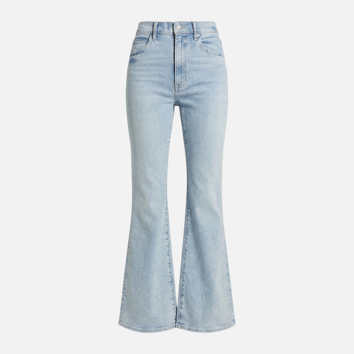 Comfortable denim flared jeans – high waist for women