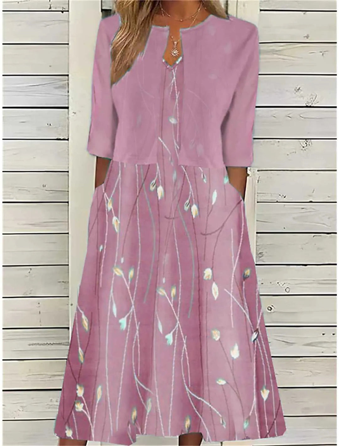 Blumen_Midikleid_fuer_Damen_Zweiteilig_und_Taschen_fuer_den_Sommer_5