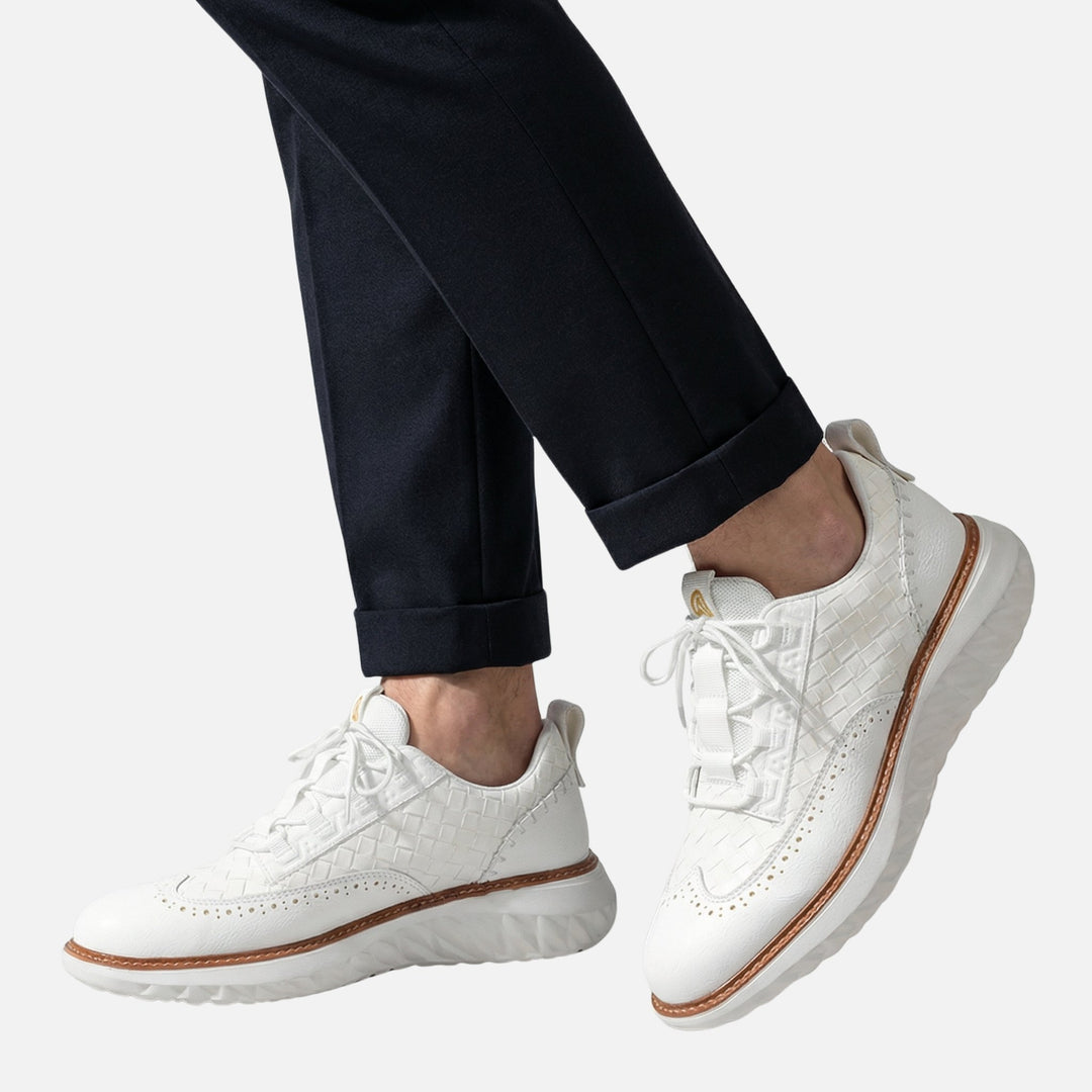 Brogue-Sneaker mit Flechtmuster – Dicke Sohle für Herren