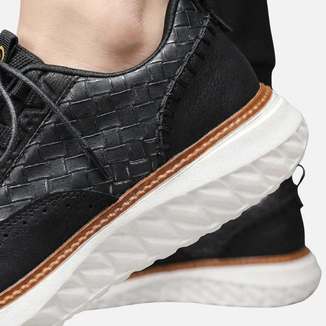 Brogue-Sneaker mit Flechtmuster – Dicke Sohle für Herren