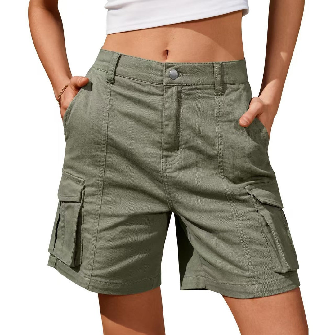 Cargo_Shorts_fuer_Damen_Knopfverschluss_mit_Cargotaschen_1