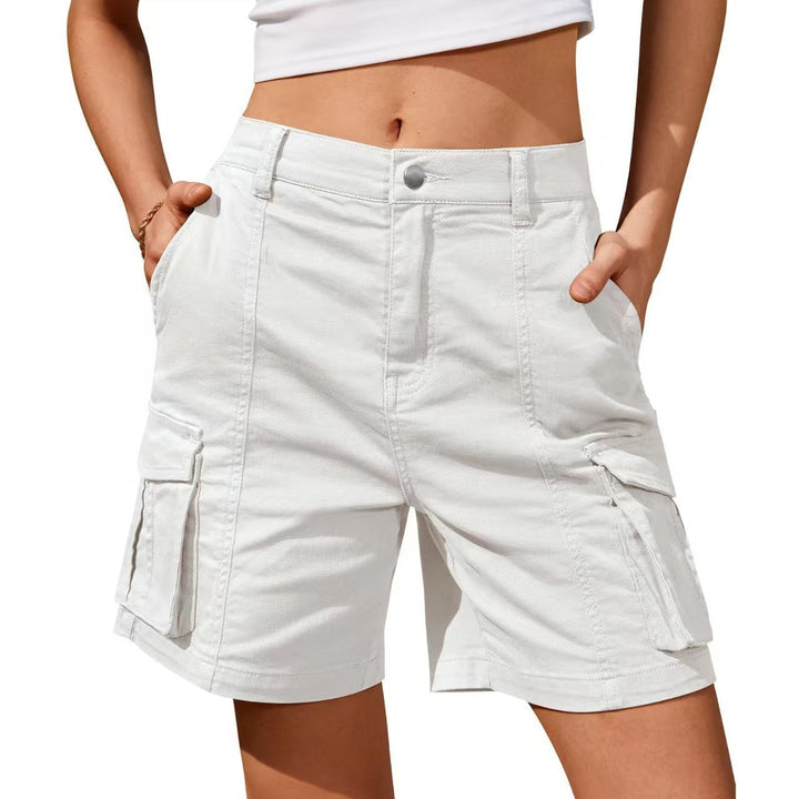 Cargo_Shorts_fuer_Damen_Knopfverschluss_mit_Cargotaschen_2