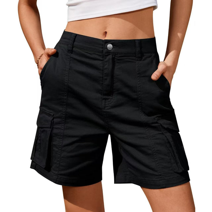 Cargo_Shorts_fuer_Damen_Knopfverschluss_mit_Cargotaschen_3