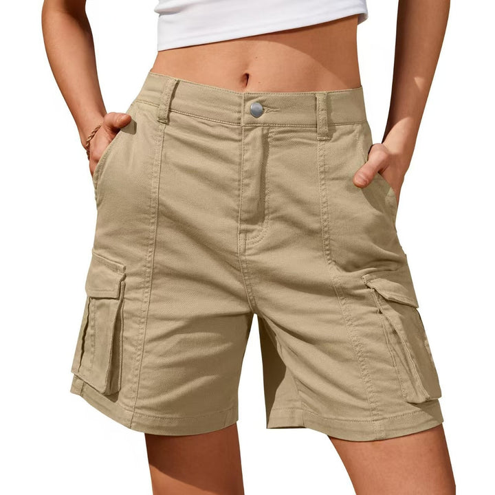 Cargo_Shorts_fuer_Damen_Knopfverschluss_mit_Cargotaschen_5