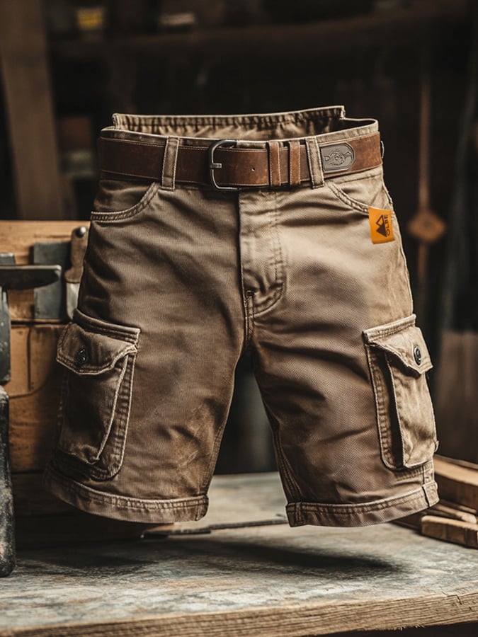 Cargo_Shorts_fuer_Herren_Vintage_Style_mit_Cargotaschen_2