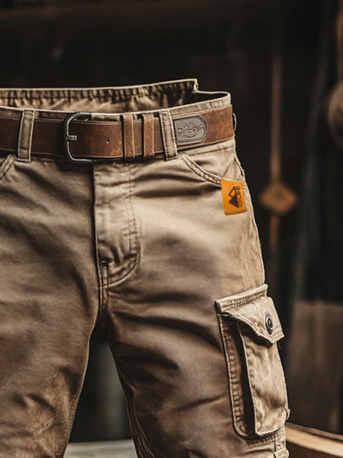 Cargo_Shorts_fuer_Herren_Vintage_Style_mit_Cargotaschen_3
