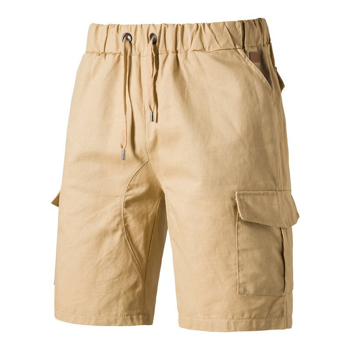 Cargoshorts_fuer_Herren_Elastischer_Bund_Mehrere_Taschen_3