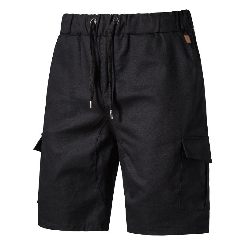 Cargoshorts_fuer_Herren_Elastischer_Bund_Mehrere_Taschen_4