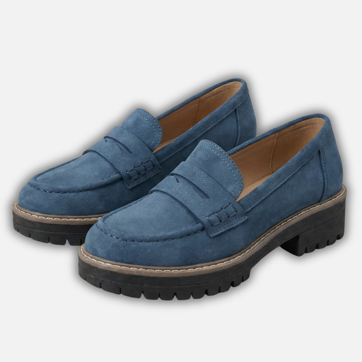 Mocassini chunky con suola carrarmato per donna