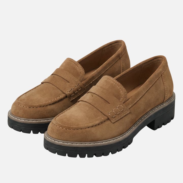 Mocassini chunky con suola carrarmato per donna