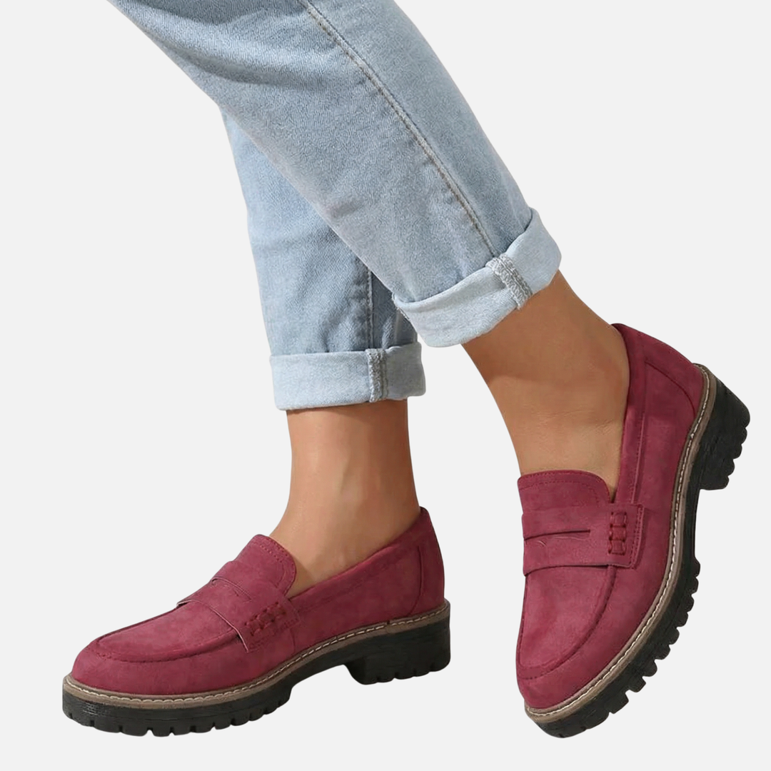 Mocassini chunky con suola carrarmato per donna