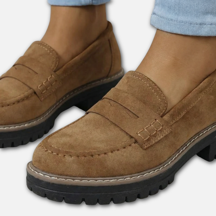 Mocassini chunky con suola carrarmato per donna