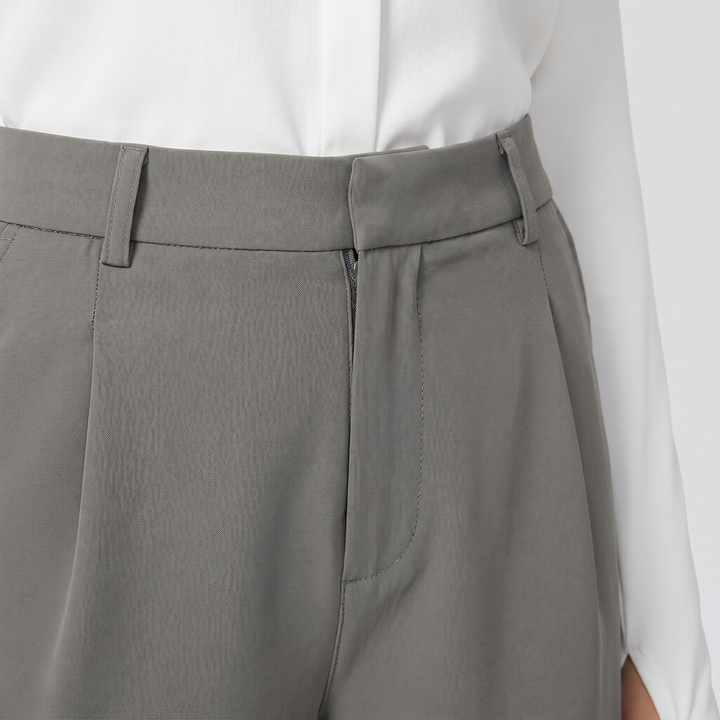 Pantaloni business classici a vita alta da donna