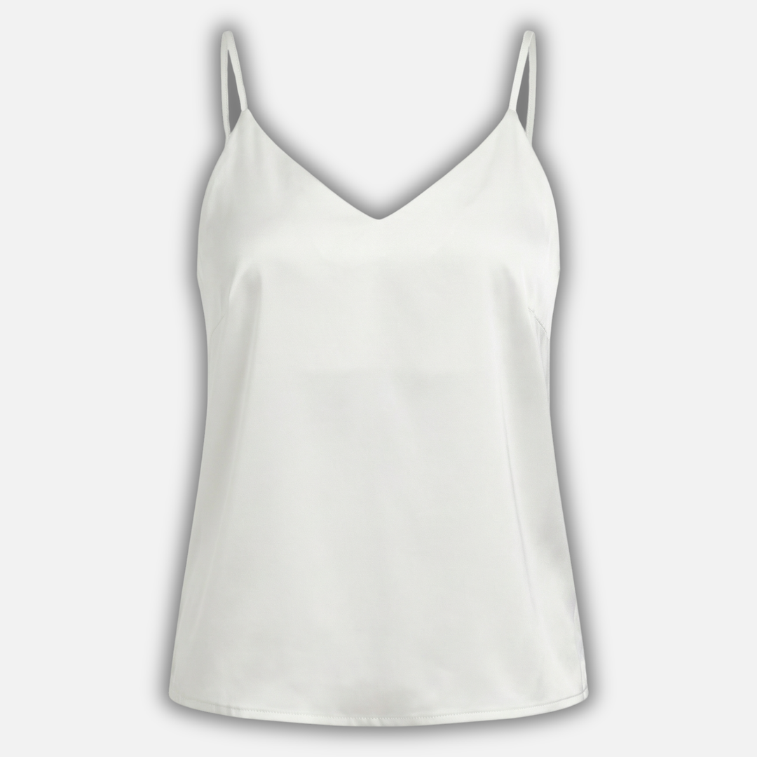 Women's Satin Top – Lightweight Cami Top with Bias Cut and V-Neck