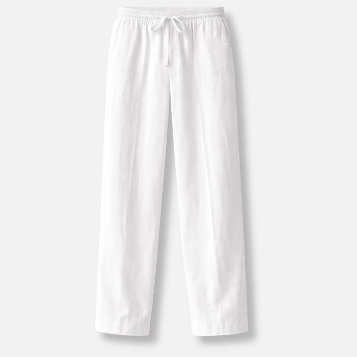 Lässige Sommerhose aus Baumwolle mit Bügelfalte für Herren