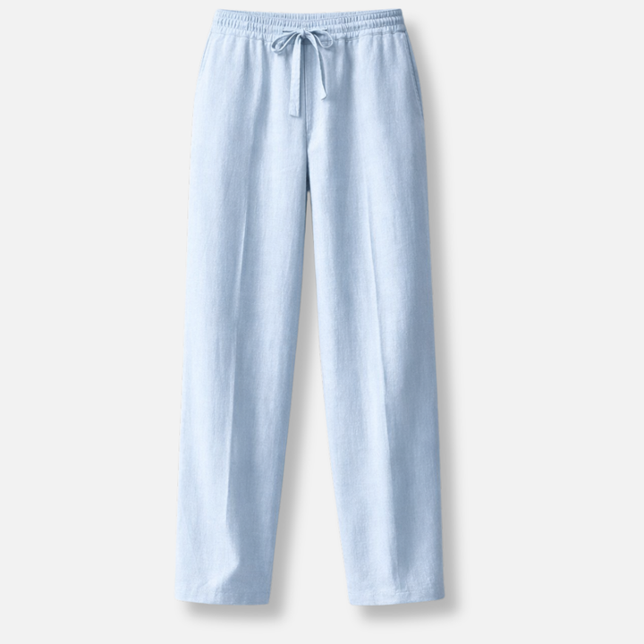 Lässige Sommerhose aus Baumwolle mit Bügelfalte für Herren