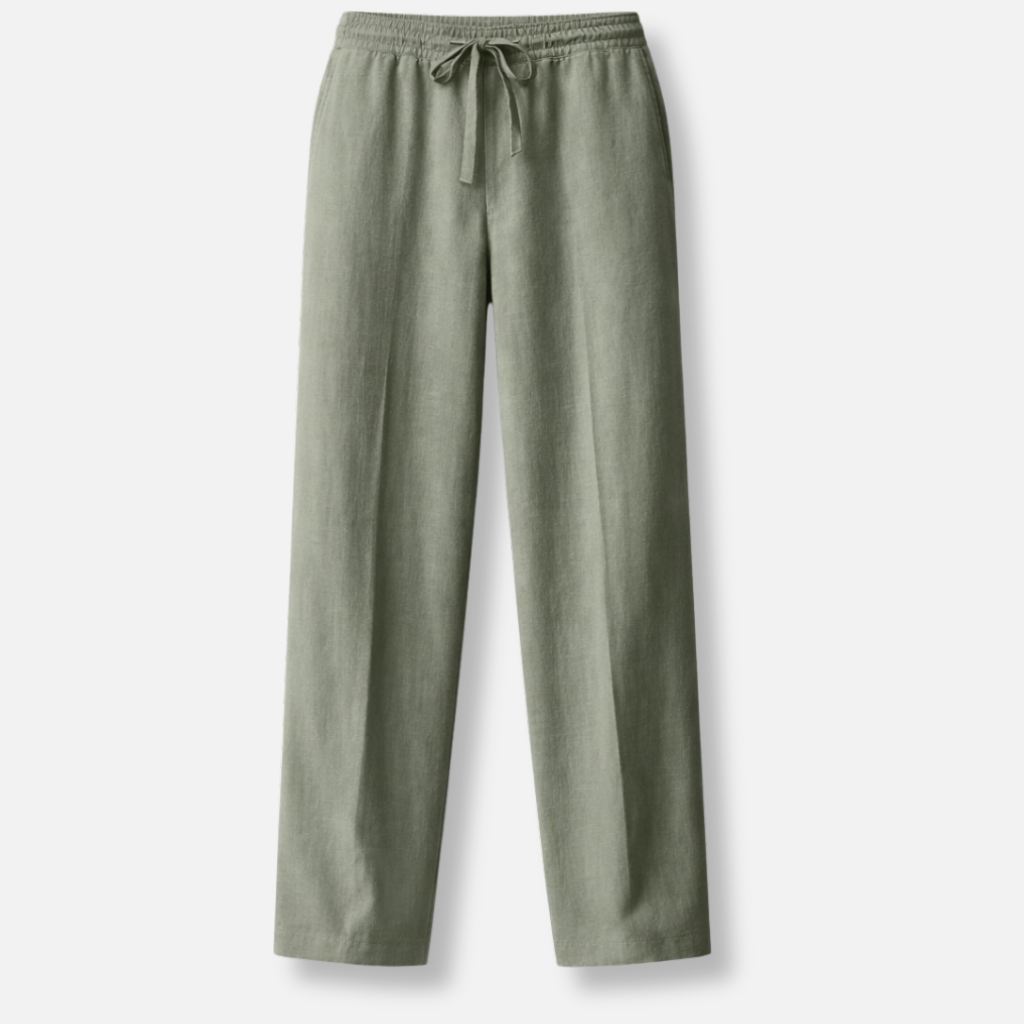 Lässige Sommerhose aus Baumwolle mit Bügelfalte für Herren