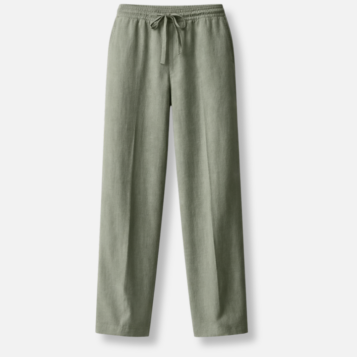 Lässige Sommerhose aus Baumwolle mit Bügelfalte für Herren