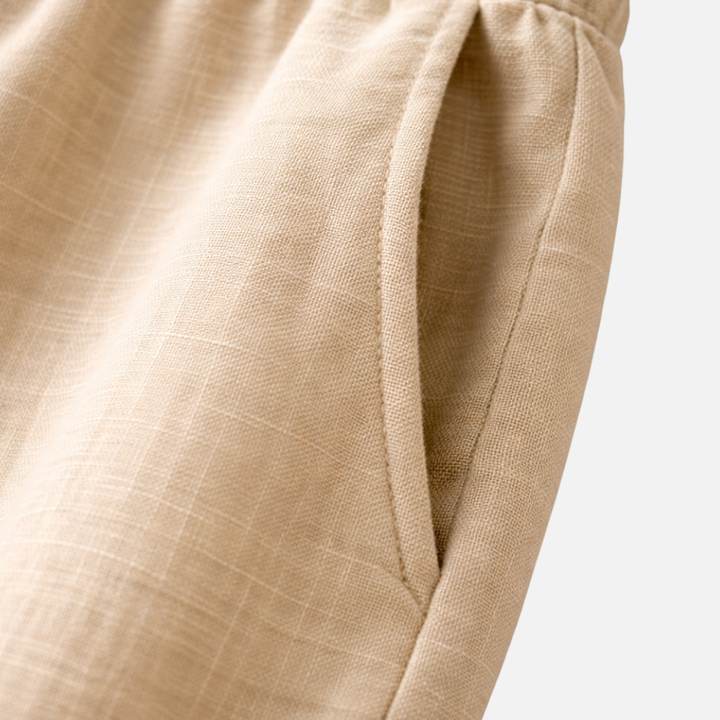 Lässige Sommerhose aus Baumwolle mit Bügelfalte für Herren