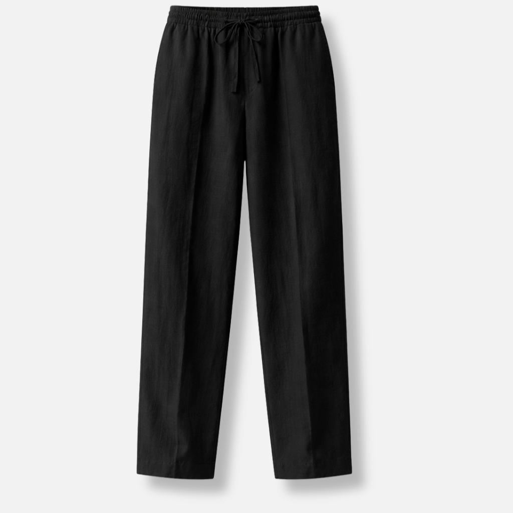 Lässige Sommerhose aus Baumwolle mit Bügelfalte für Herren