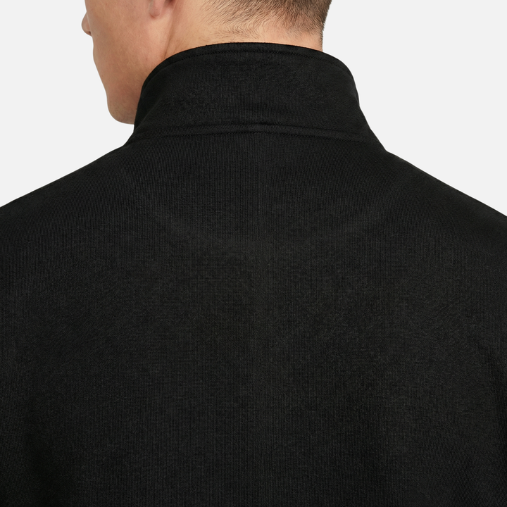 Elegant Fit Tracksuit with Zipper Jacket and Drawstring Pants for Men