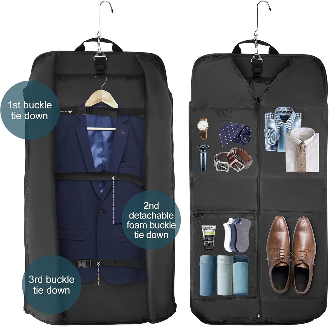 Faltbarer_Wasserfester_Reise_Kleidersack_Anzug_Organizer_mit_Gurt_2