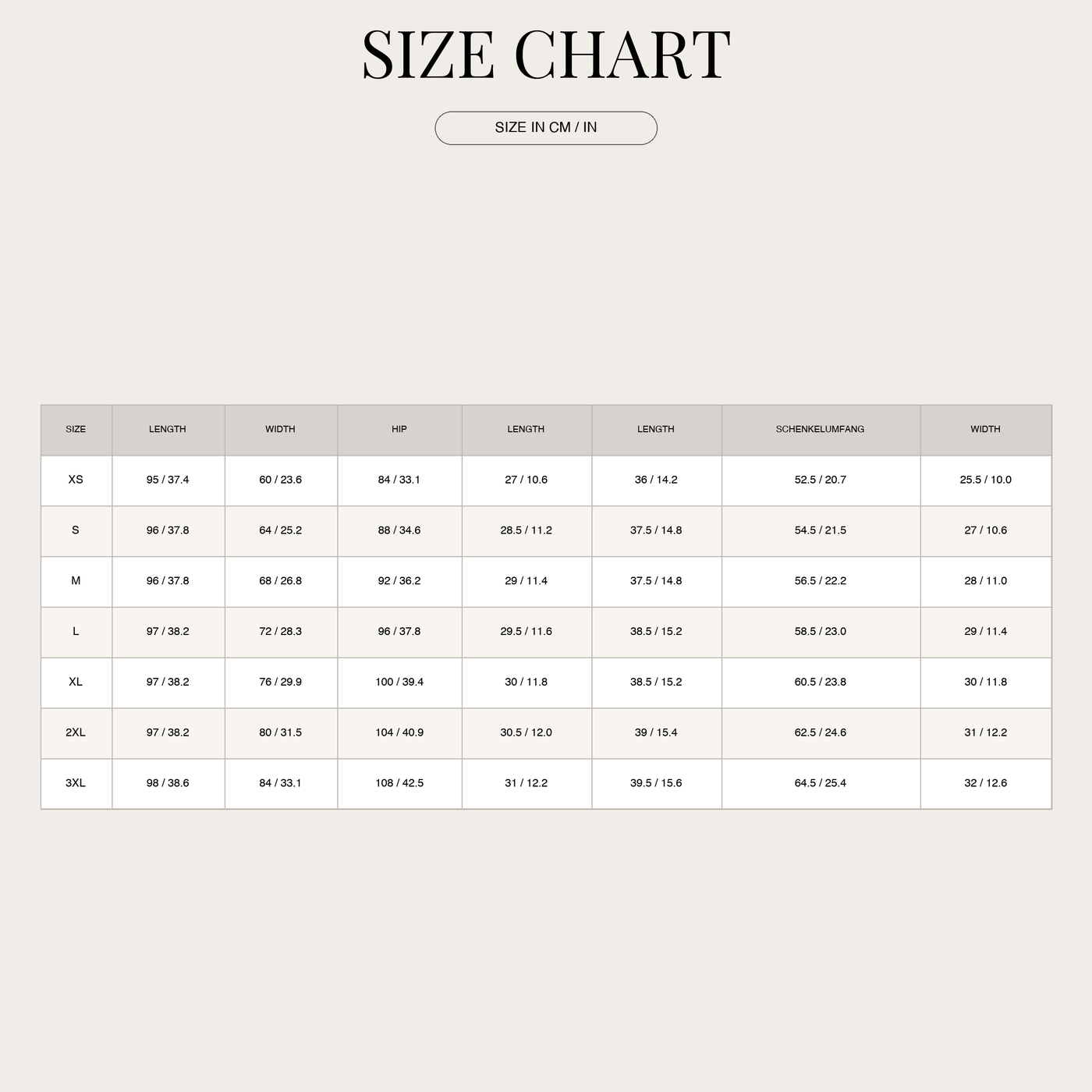 Férfi halszálka mintás magas derekú szövetnadrág size chart