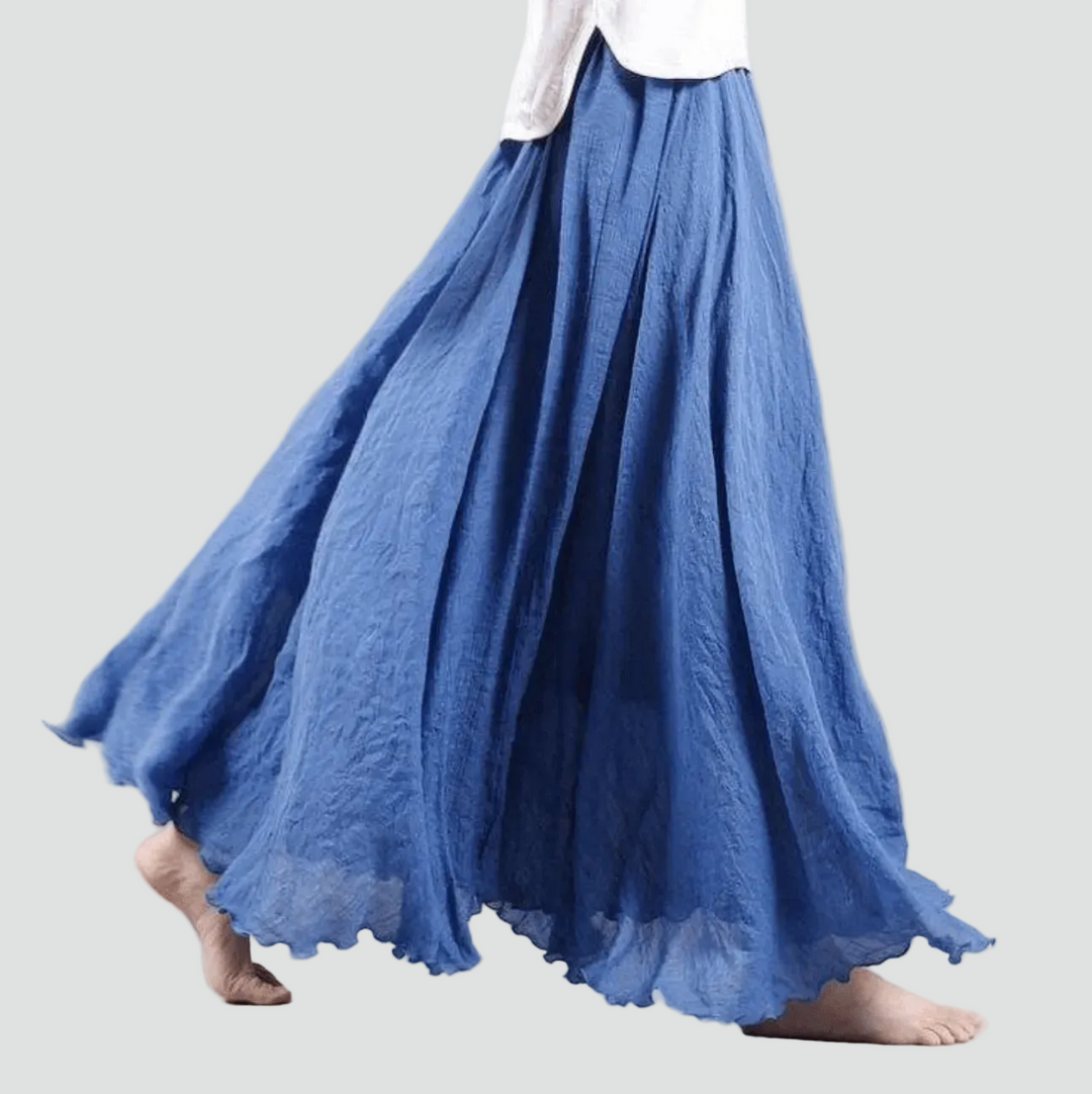 Fliessender_Leinen_Maxirock_im_Boho_Stil_fuer_Damen_2