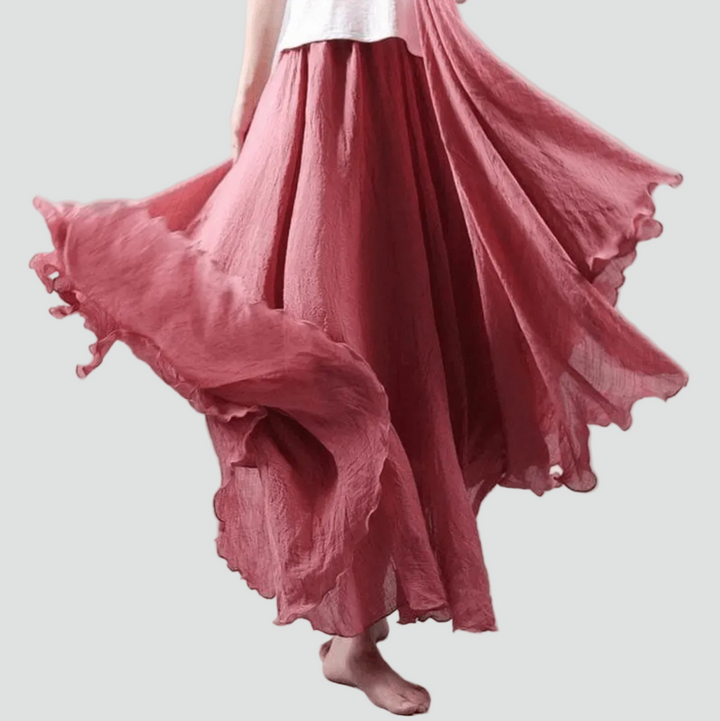 Fliessender_Leinen_Maxirock_im_Boho_Stil_fuer_Damen_3