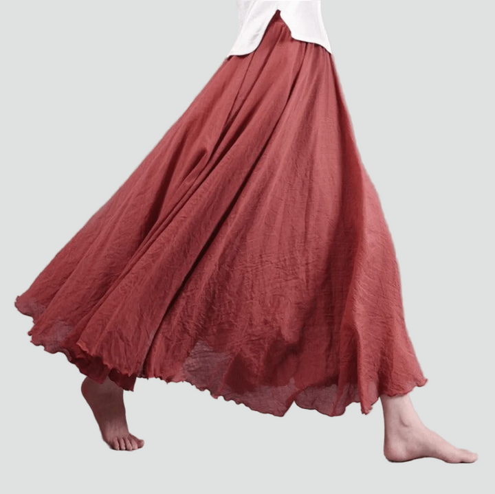 Fliessender_Leinen_Maxirock_im_Boho_Stil_fuer_Damen_4