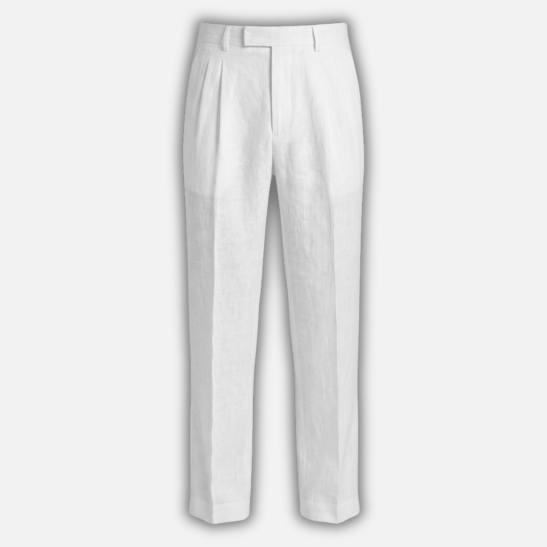 Classic Pinstripe Pants – Straight-Cut Trousers for Men