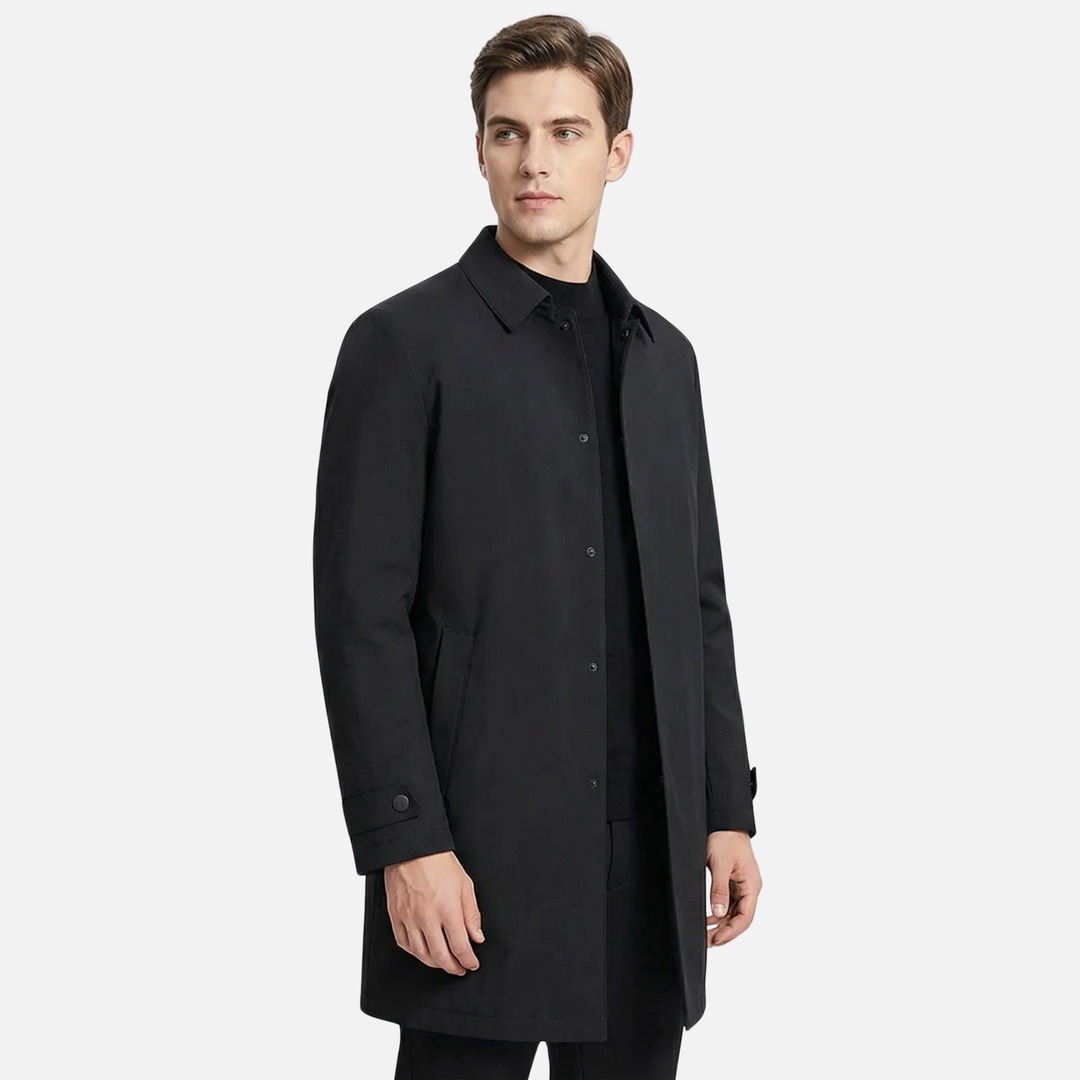 Isolierter Trenchcoat mit Knopfmanschetten für Männer