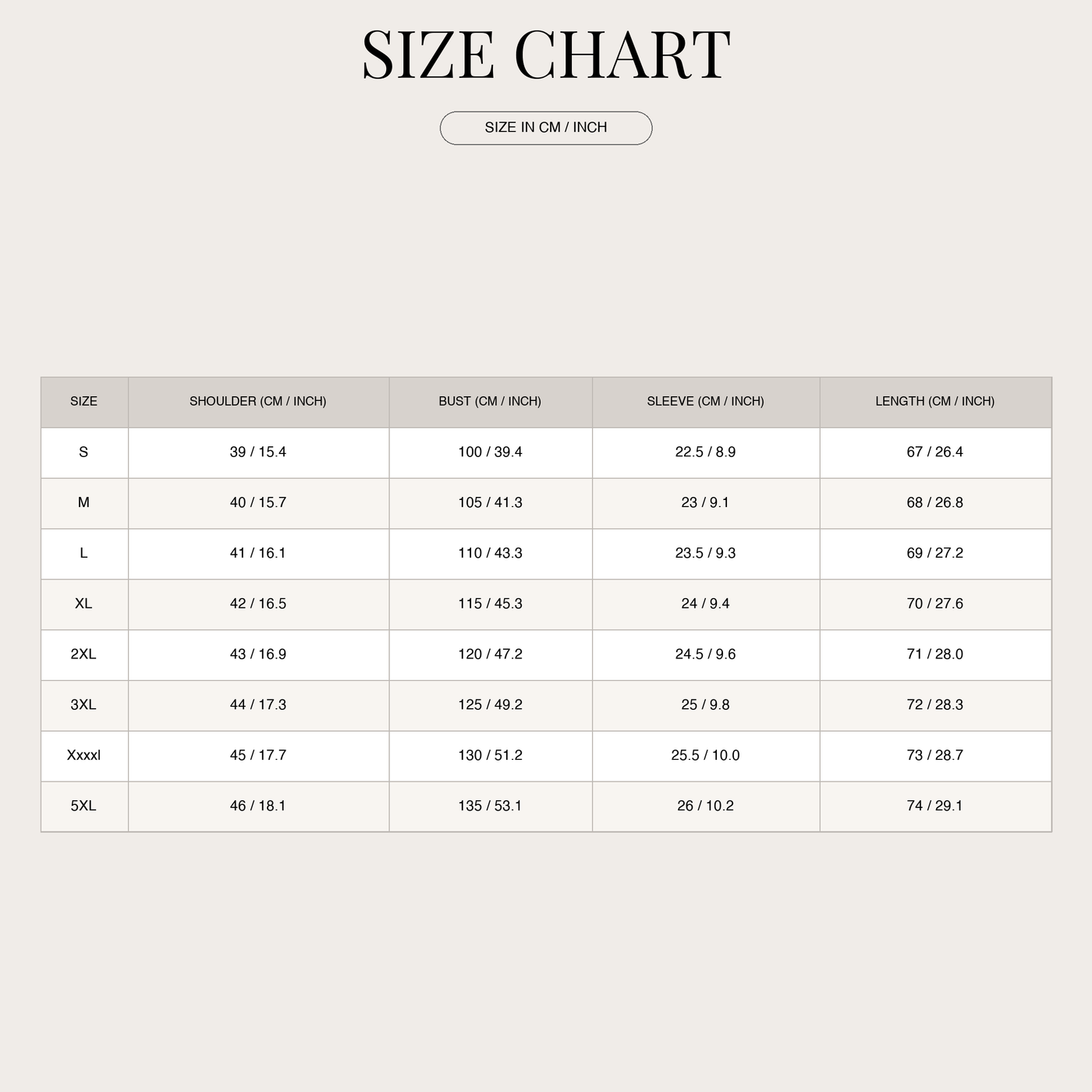 Summer blouse with floral pattern and three-quarter sleeves for women size chart