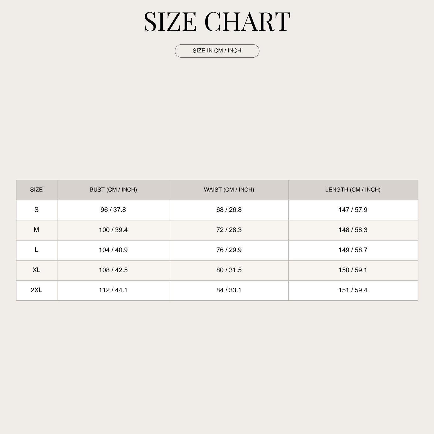 Tuta senza maniche con giacca e gamba larga da donna size chart
