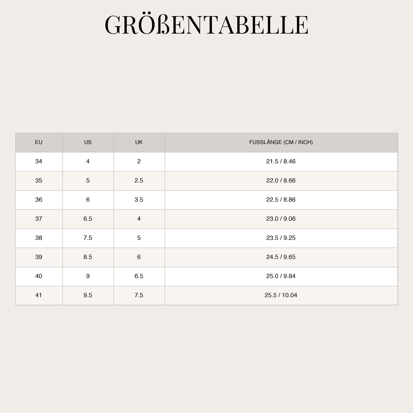 Classiche scarpe Mary Jane con cinturino e suola piatta da donna   size chart
