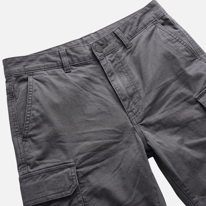 Laessige_Baumwoll_Cargo_Shorts_mit_Pattentaschen_fuer_Herren_5