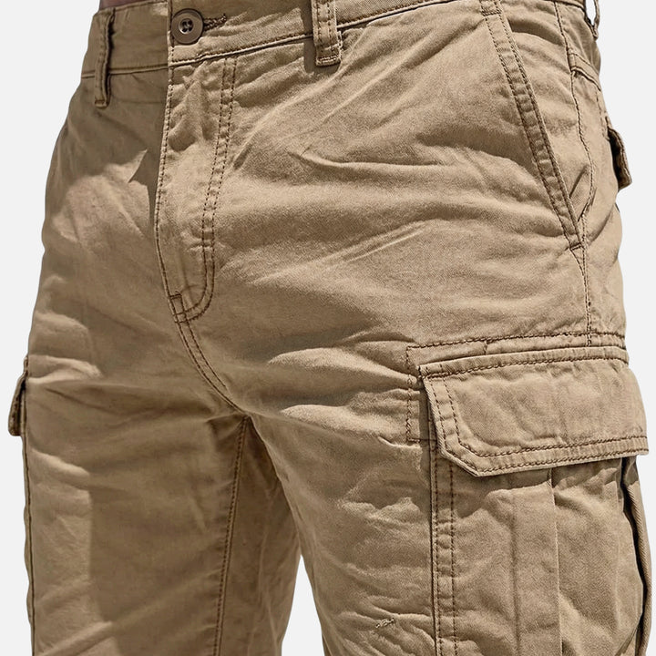 Laessige_Baumwoll_Cargo_Shorts_mit_Pattentaschen_fuer_Herren_6