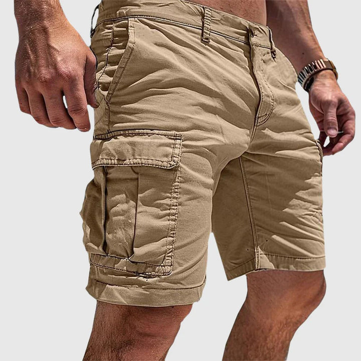 Laessige_Baumwoll_Cargo_Shorts_mit_Pattentaschen_fuer_Herren_8