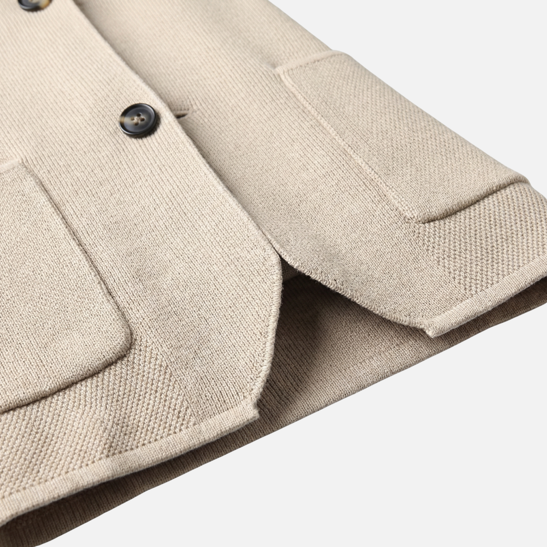 Lässiger Herren-Strickcardigan – Leichte Lage mit Knopfleiste