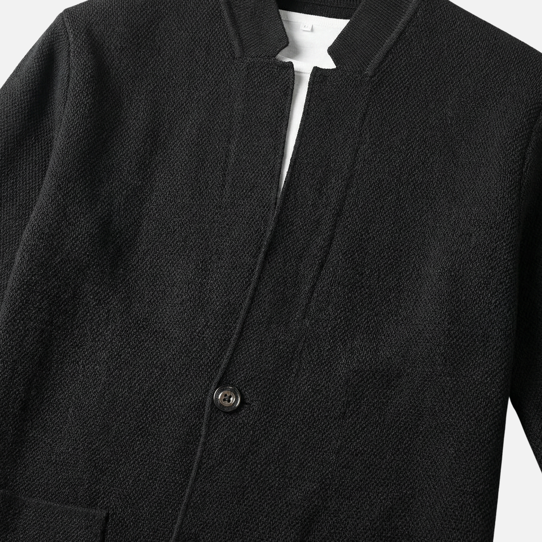 Lässiger Herren-Strickcardigan – Leichte Lage mit Knopfleiste