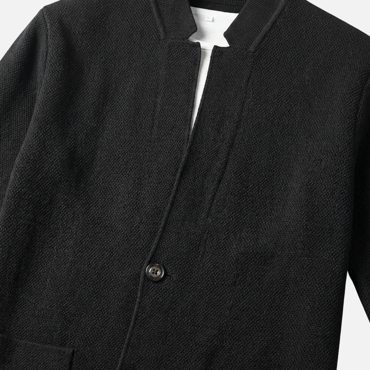 Lässiger Herren-Strickcardigan – Leichte Lage mit Knopfleiste