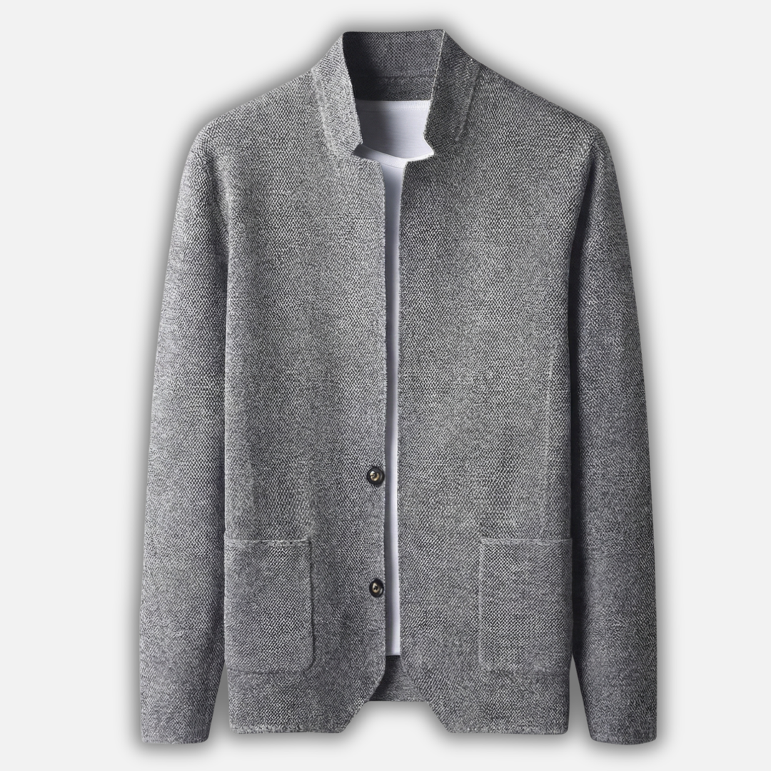 Lässiger Herren-Strickcardigan – Leichte Lage mit Knopfleiste